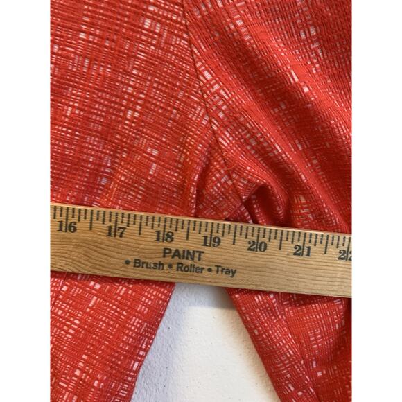 Marc Bouwer Unlimited Women’s Blouse Mesh Bell Sleeve Top Red Size Large - Picture 4 of 9